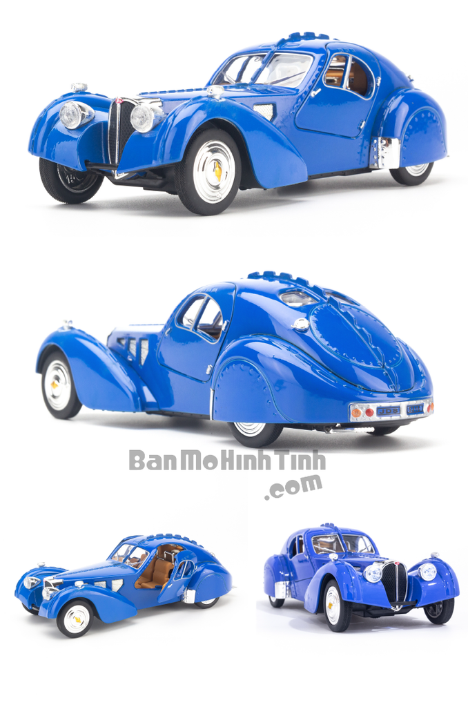 Mô hình xe Bugatti Type 57SC 1:32 KHPO Blue