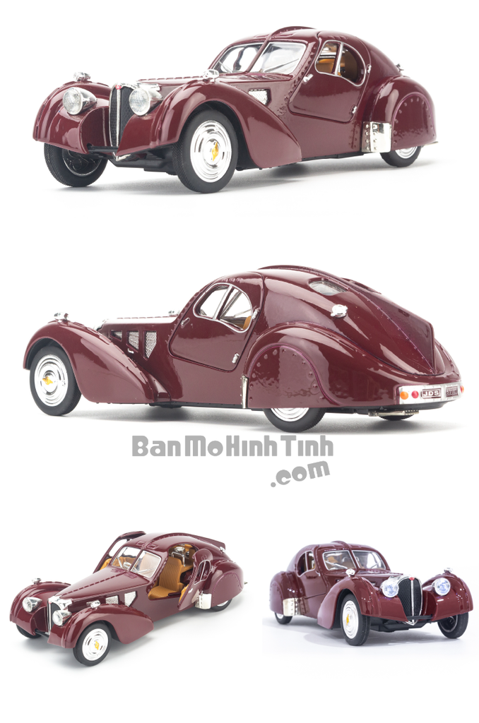 Mô hình xe Bugatti Type 57SC 1:32 KHPO Brown