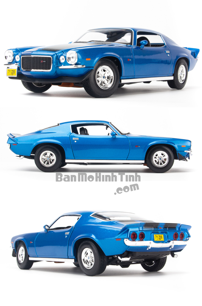 Mô hình xe Chervolet Camaro 1971 1:18 Maisto Blue
