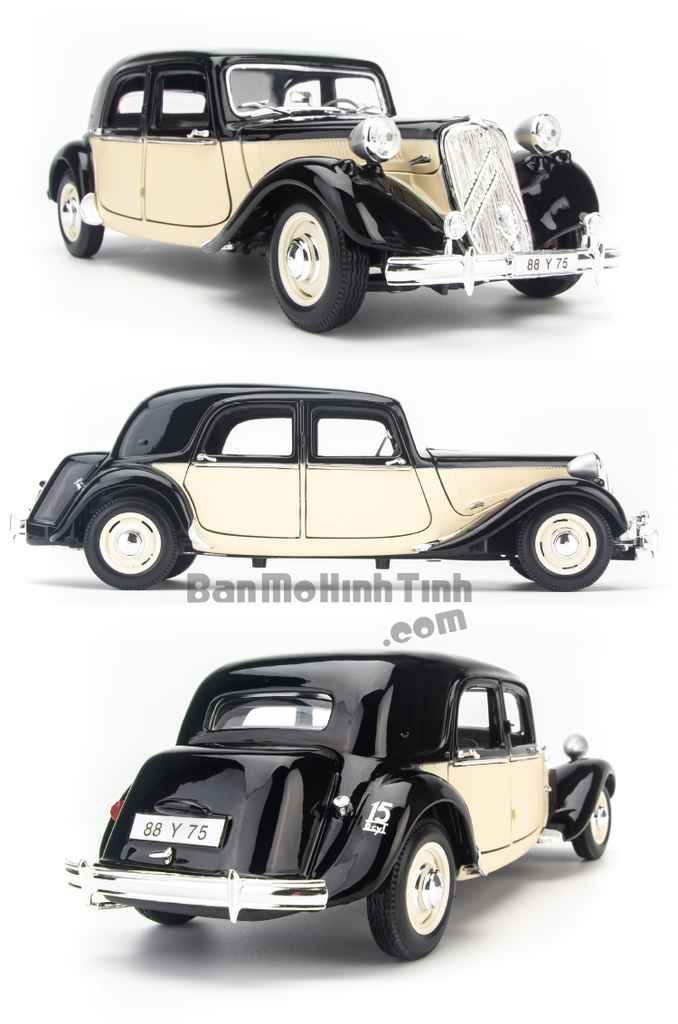 Mô hình xe Citroen 1952 15CV 6 Cyl 1:18 Maisto Beige