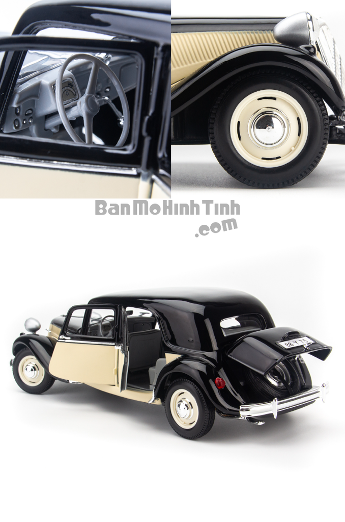 Mô hình xe Citroen 1952 15CV 6 Cyl 1:18 Maisto Beige
