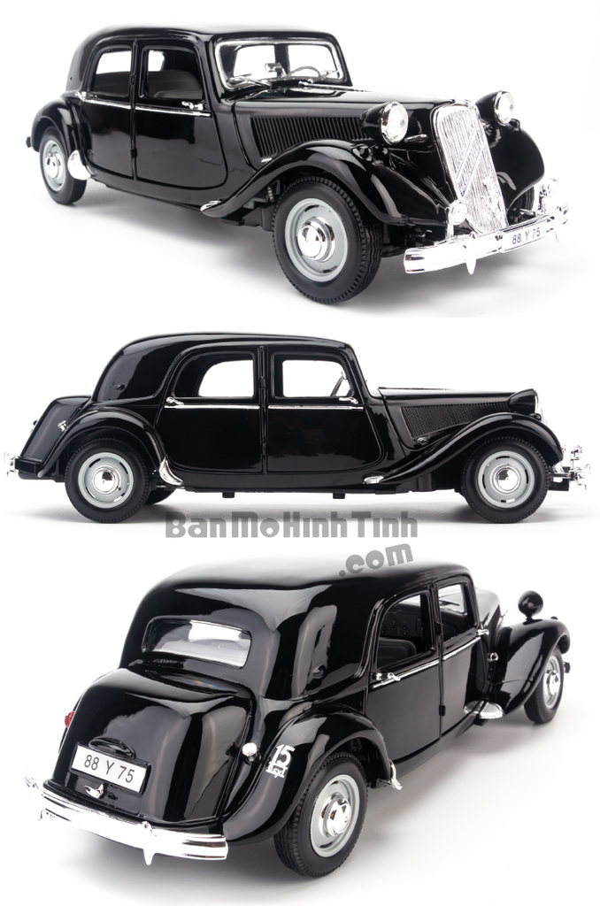 Mô hình xe Citroen 1952 15CV 6 Cyl 1:18 Maisto Black