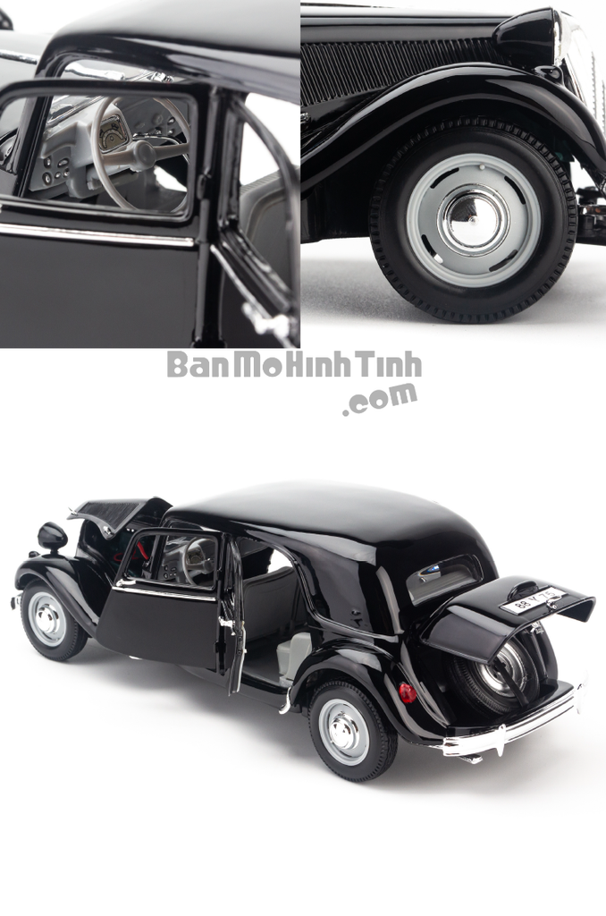 Mô hình xe Citroen 1952 15CV 6 Cyl 1:18 Maisto Black