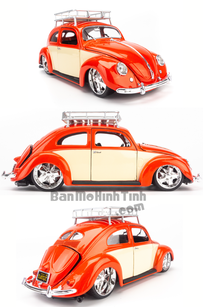 Mô hình xe cổ Volkswagen Beetle 1951 1:18 Maisto Orange