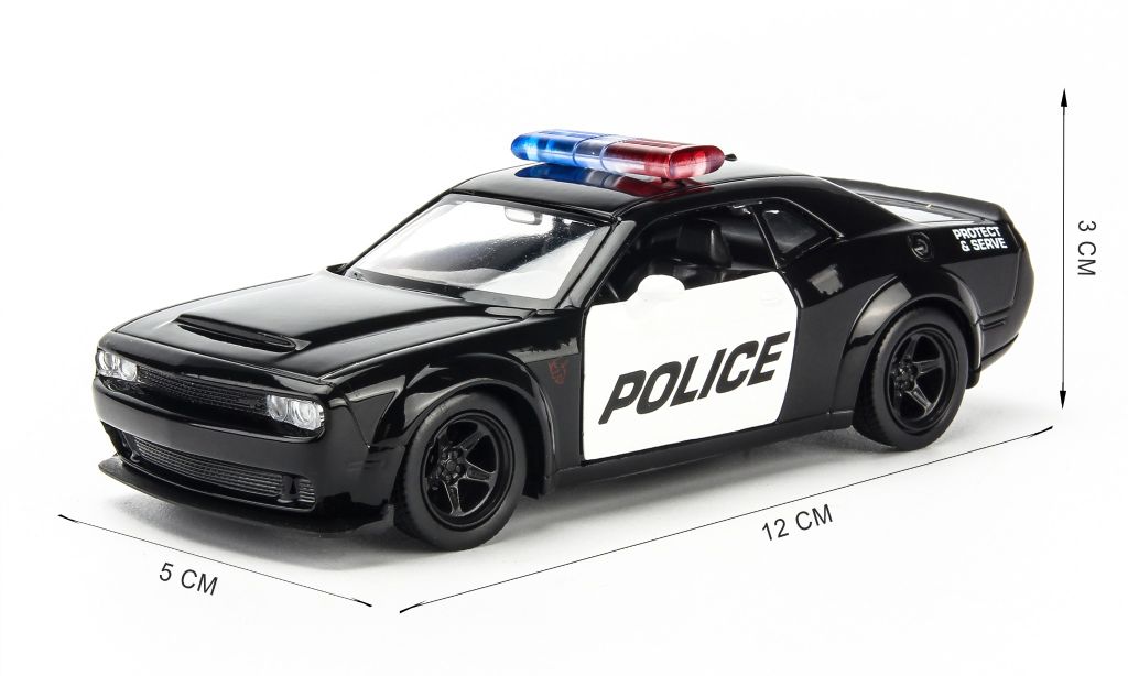 Mô hình xe Dodge Challange SRT Demon Police 1:36 UNI