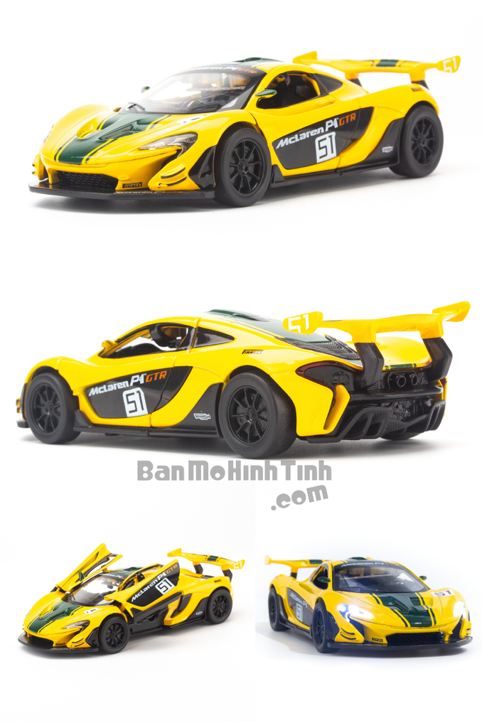 Mô hình xe Mclaren P1 GTR 1:32 MSZ Yellow