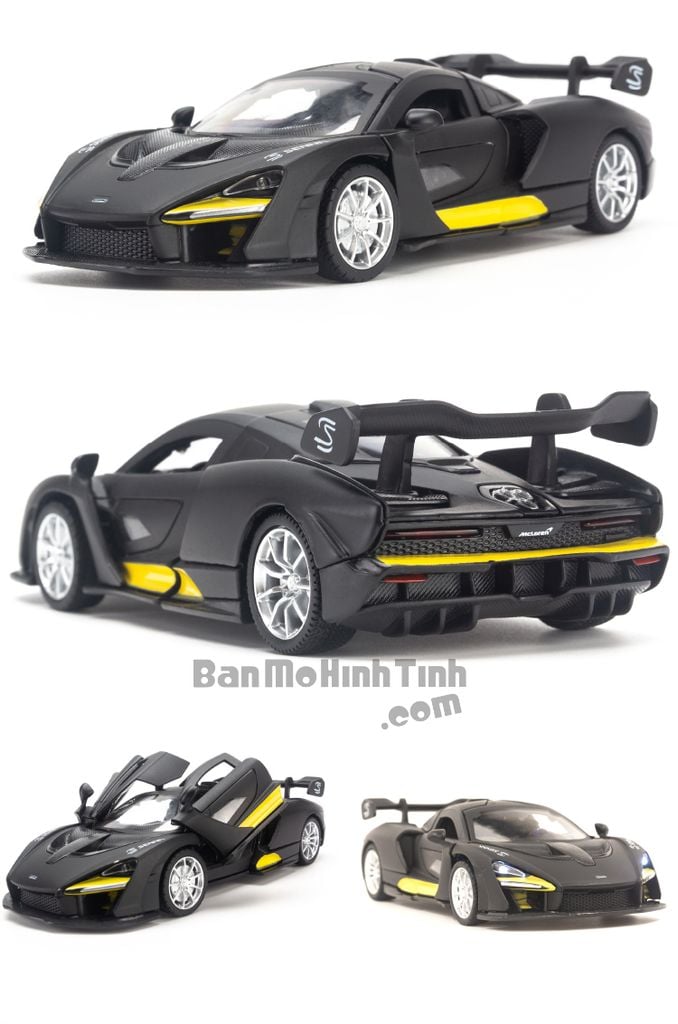 Mô hình xe Mclaren Senna 1:32 UNI Matte Black