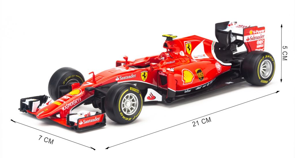 Mô hình xe F1 Scuderia Ferrari SF15-T No7 2015 Red 1:24 Bburago