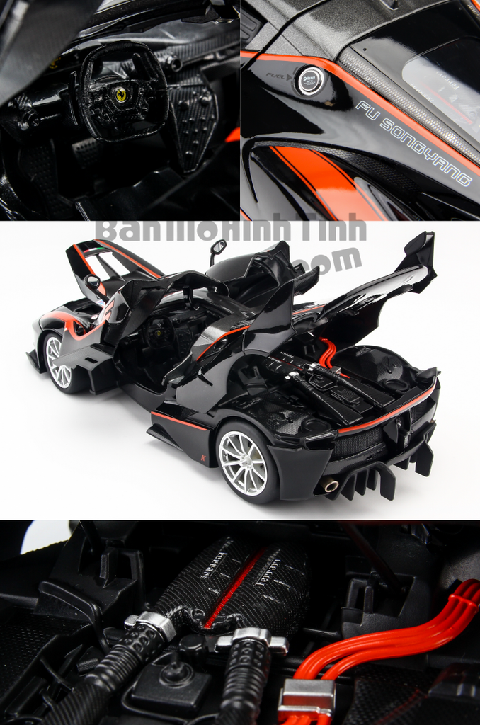 Mô hình xe Ferrari FXX K Black 1:18 Bburago