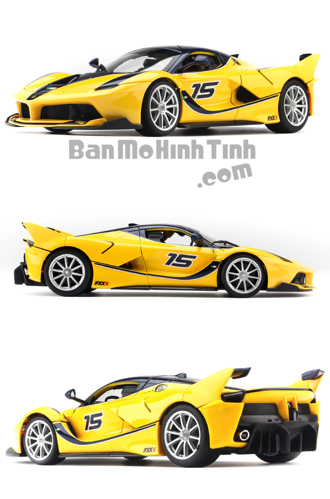 Mô hình xe Ferrari FXX K Yellow 1:18 Bburago