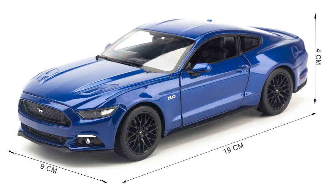 Mô hình xe Ford Mustang GT 2015 Blue 1:24 Maisto