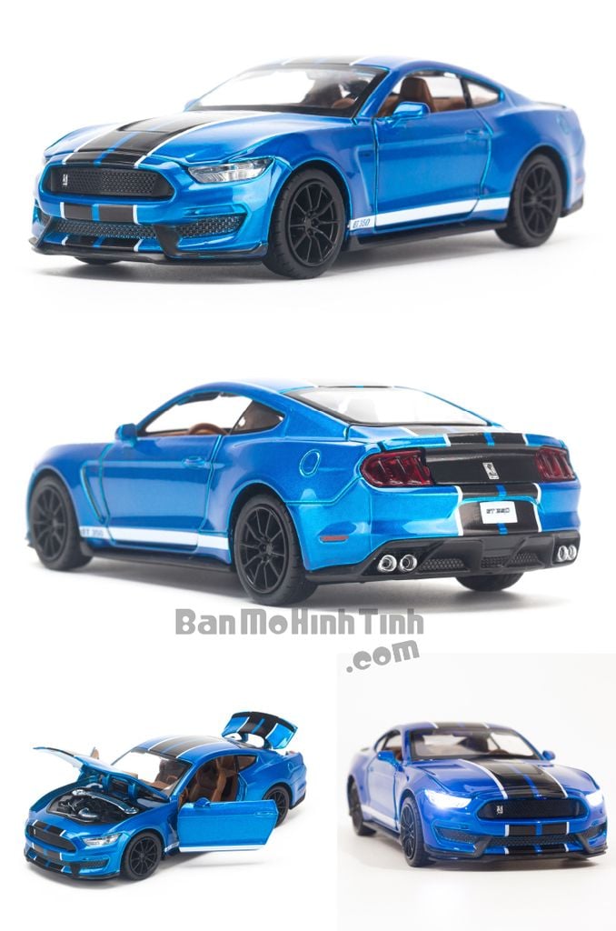 Mô hình xe Ford Shelby Cobra GT350 2018 1:32 UNI Blue
