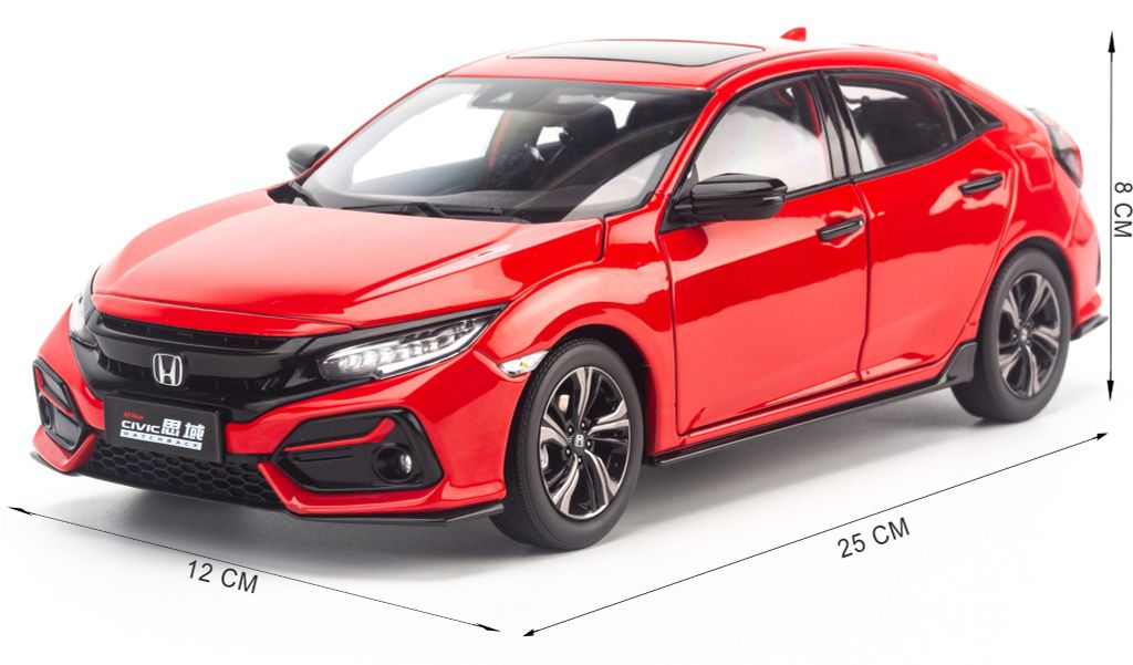 Mô hình xe Honda Civic Hatchback 2020 1:18 Dealer