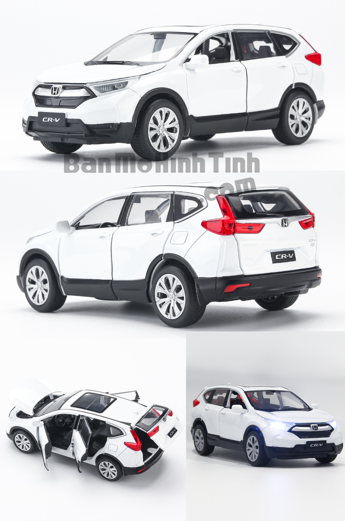 Mô hình xe Honda CR-V 2018 White 1:32 Jackiekim