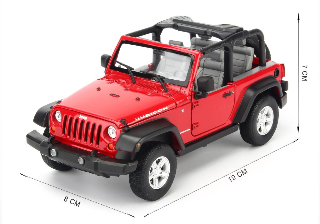 Mô hình xe Jeep Wrangler Rubicon - Open Top 1:24 Welly