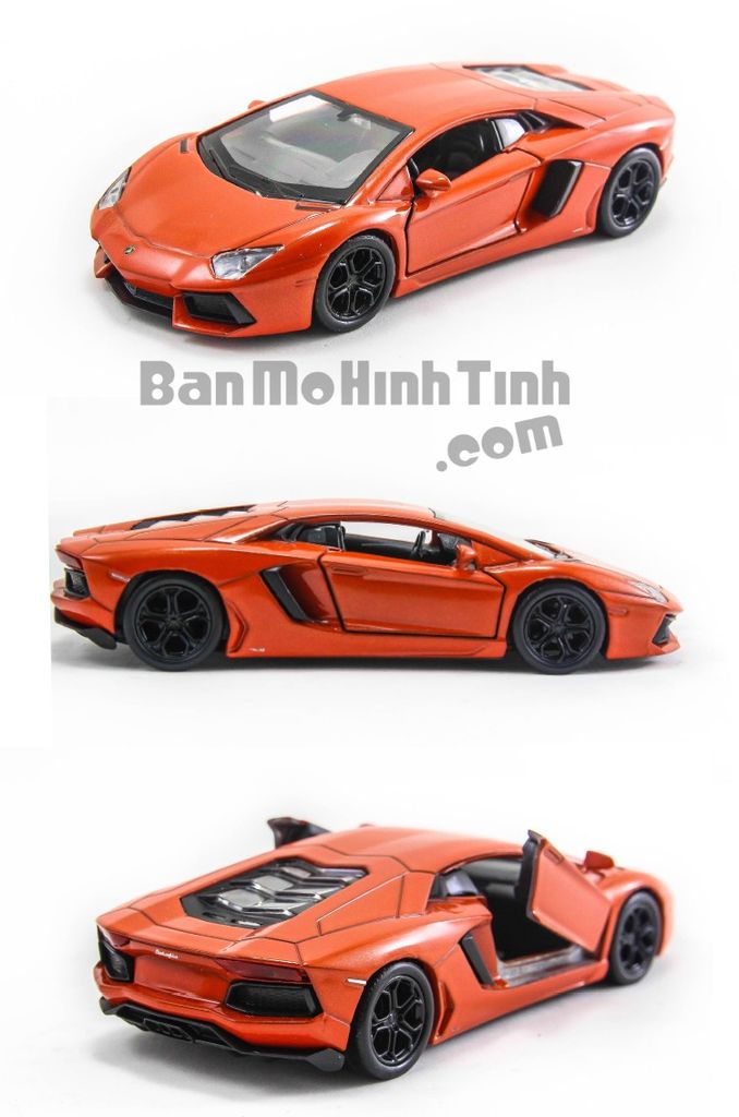Mô hình xe Lamborghini Aventador LP700-4 Black 1:36 Welly