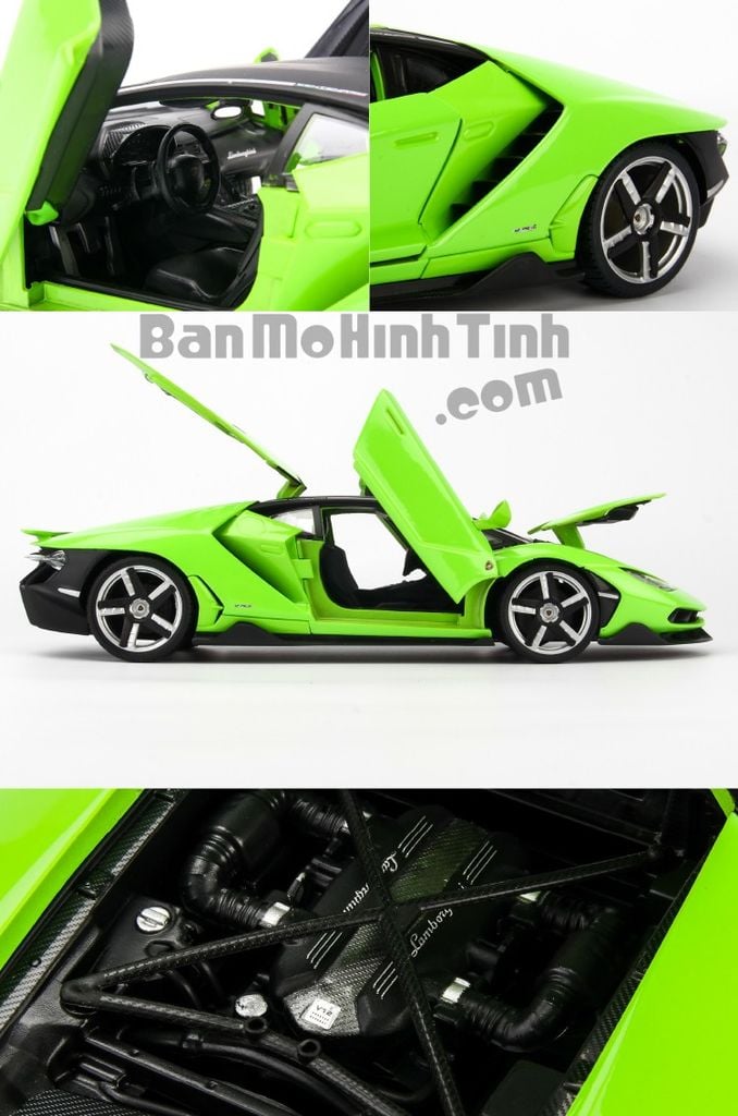Mô hình xe Lamborghini Centenario LP770-4 Green 1:18 Maisto