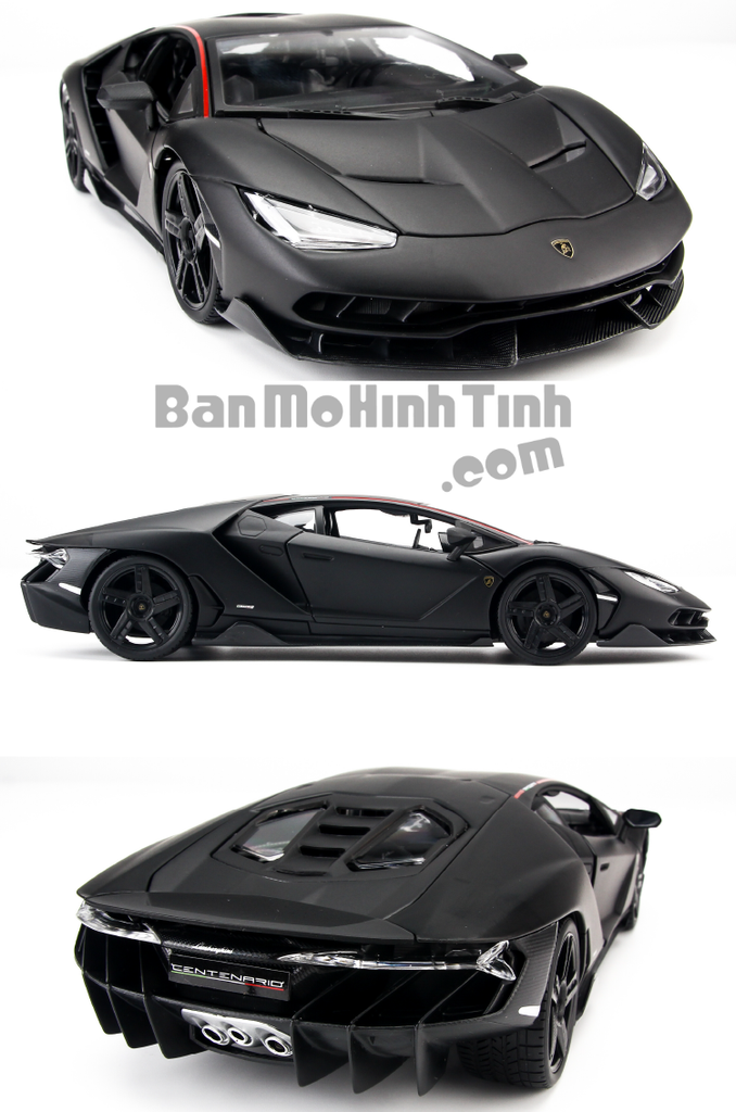 Mô hình xe Lamborghini Centenario LP770-4 Matte Black 1:18 Maisto