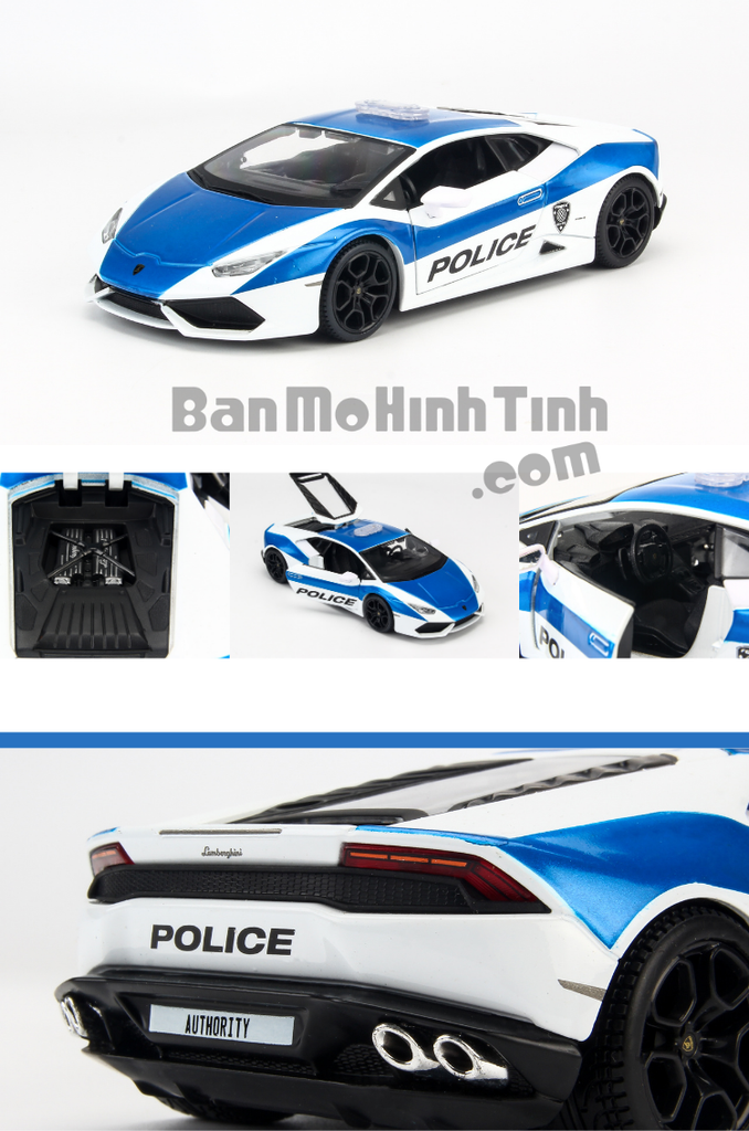 Mô hình siêu xe cảnh sát lamborghini huracan lp610-4 police 1:24 maisto