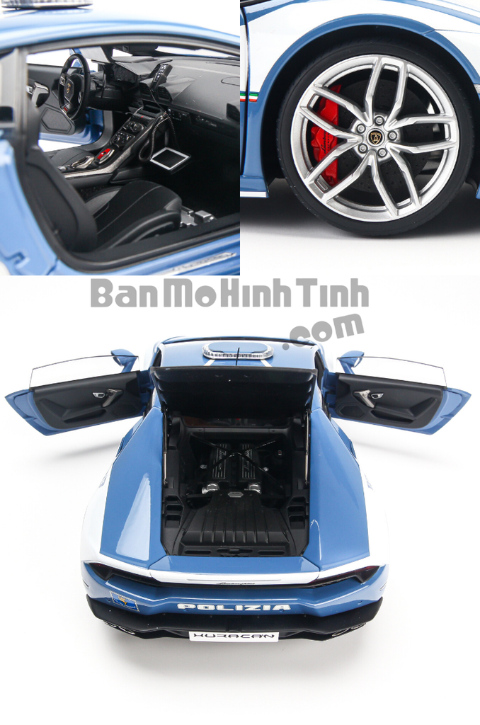 Mô hình siêu xe Lamborghini Huracan Police LP610-4 1:18 Autoart