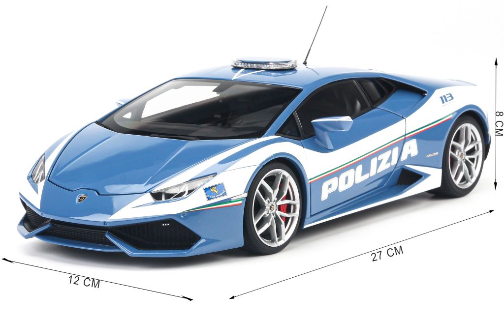 Mô hình siêu xe Lamborghini Huracan Police LP610-4 1:18 Autoart –  