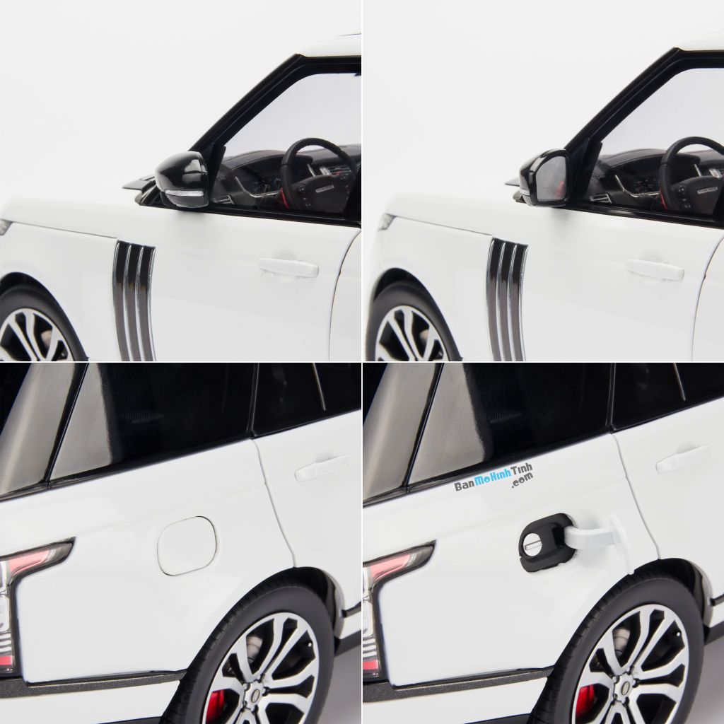 Mô hình xe Land Rover Range Rover Autobiography SV 1:18 LCD White