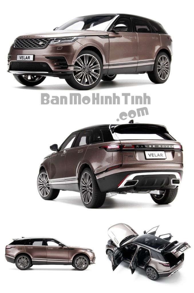 Mô hình xe Land Rover Range Rover Velar Brown 1:18 LCD