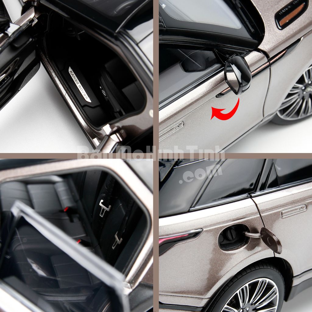 Mô hình xe Land Rover Range Rover Velar Brown 1:18 LCD