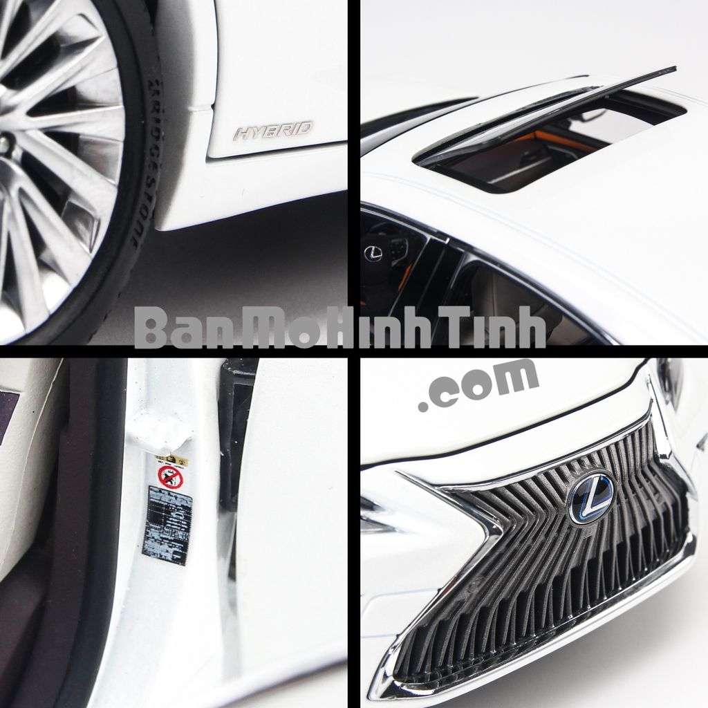 Mô hình xe sang Lexus ES300h White 1:18 Dealer - tinh hoa của công nghệ