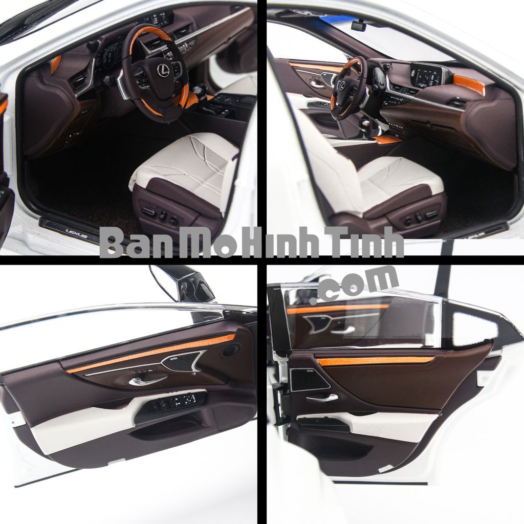 Mô hình xe sang Lexus ES300h White 1:18 Dealer - tinh hoa của công nghệ