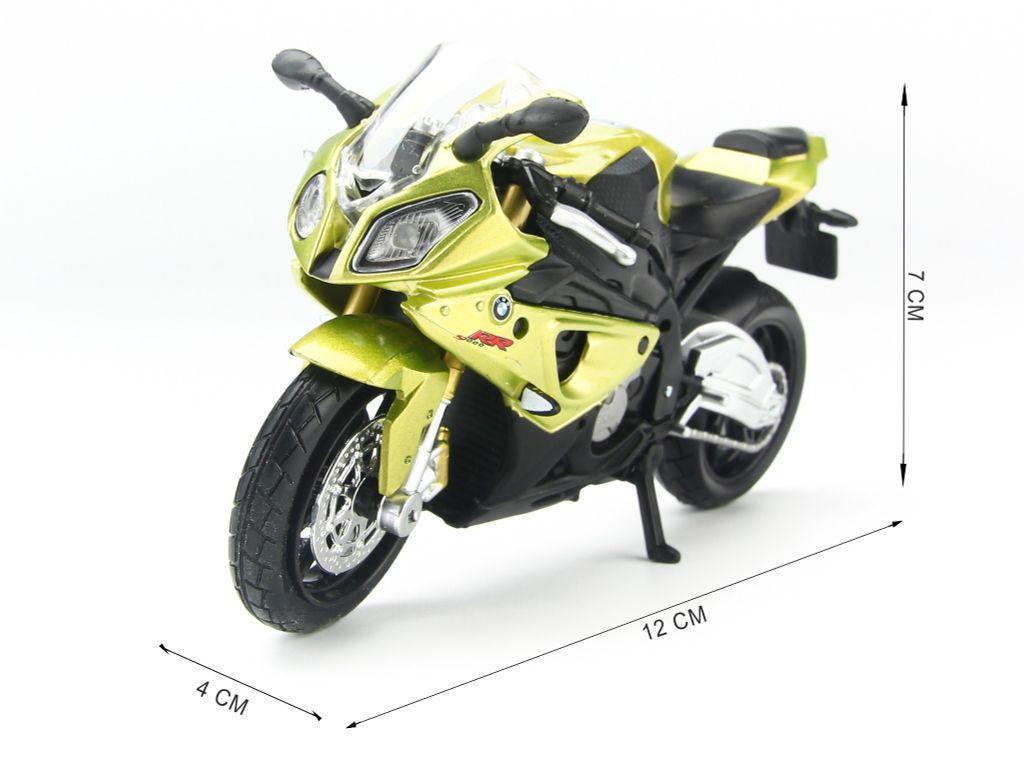 Mô hình xe mô tô BMW S1000RR Light Green 1:18 Maisto