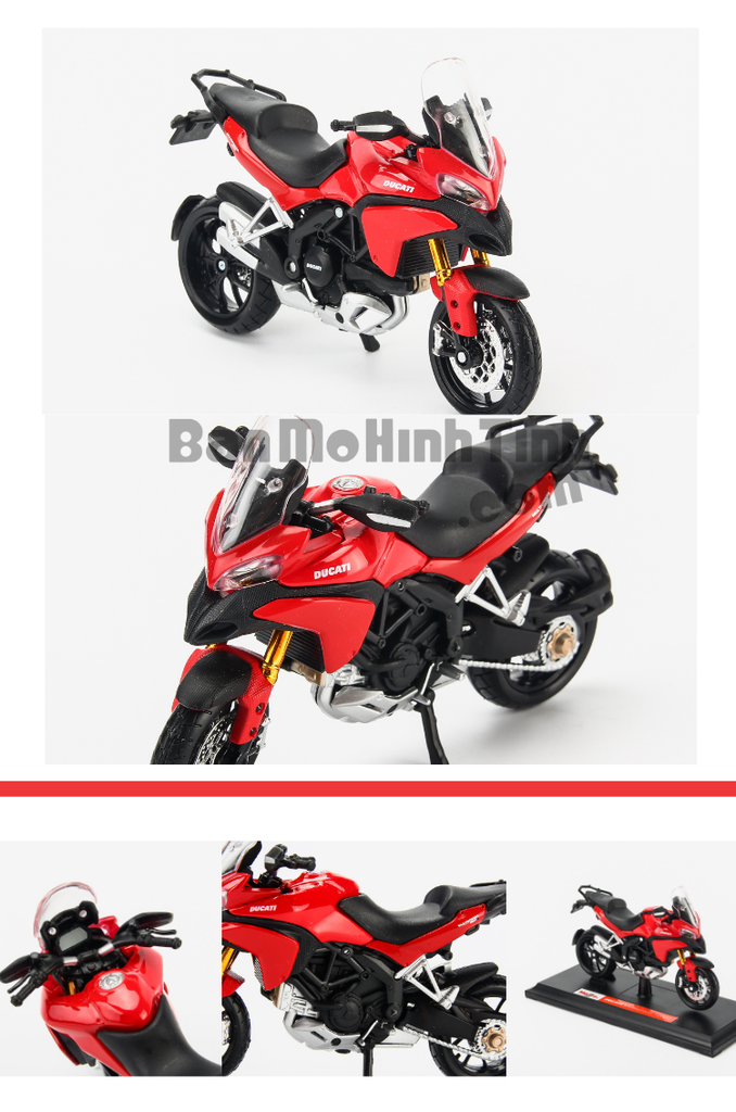 mô hình xe moto ducati multistrada 1200s 1:18 maisto 1:18 red