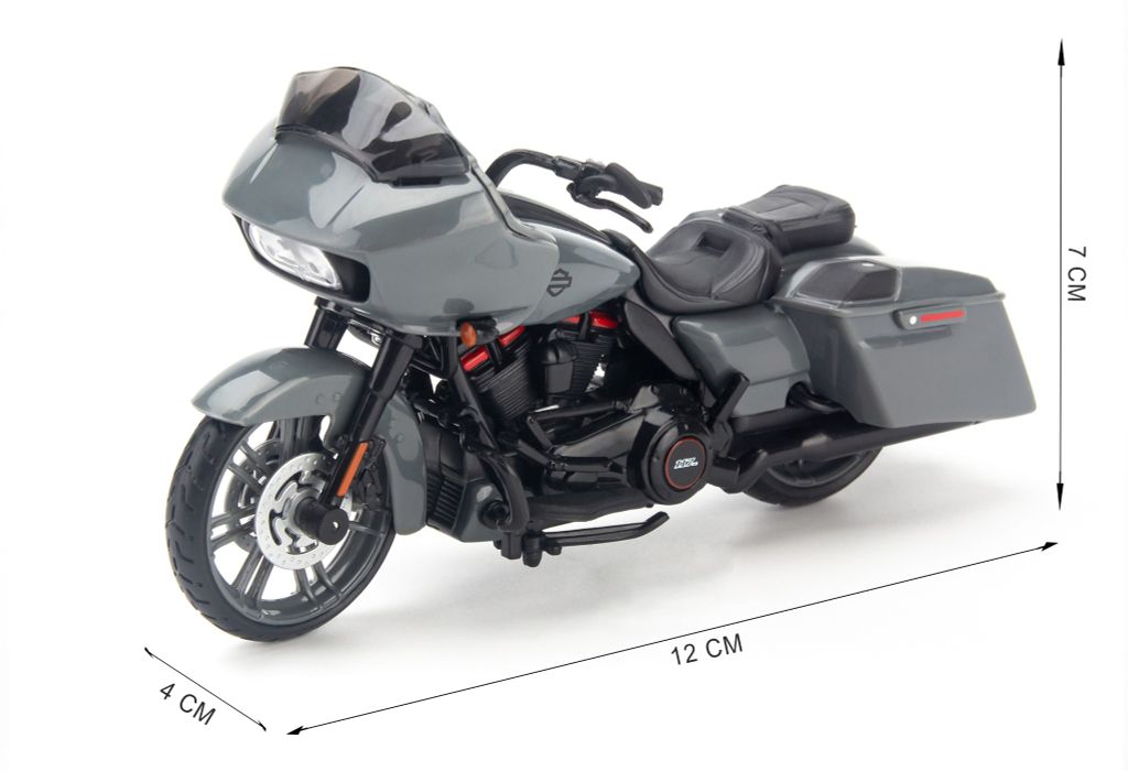 Mô hình xe mô tô Harley-Davidson CVO Road Glide 2018 Grey 1:18 Maisto