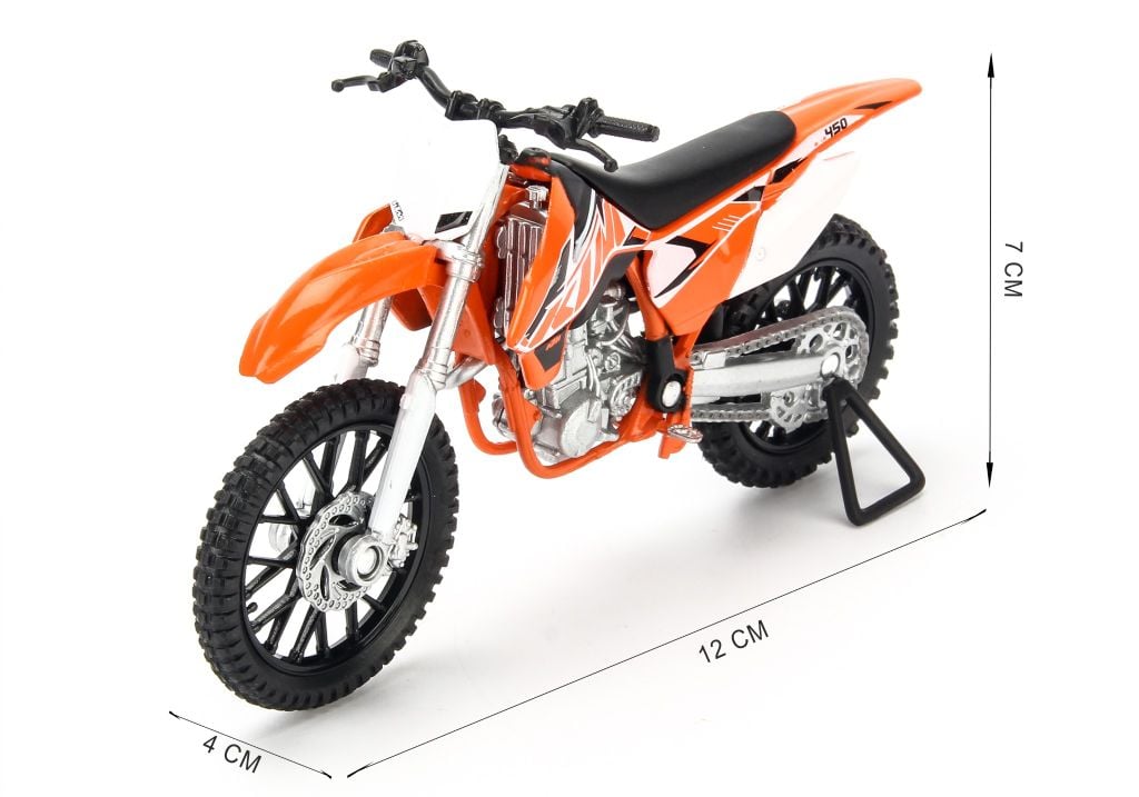Mô hình xe mô tô KTM 450 SX-F Orange 1:18 Welly- 12821