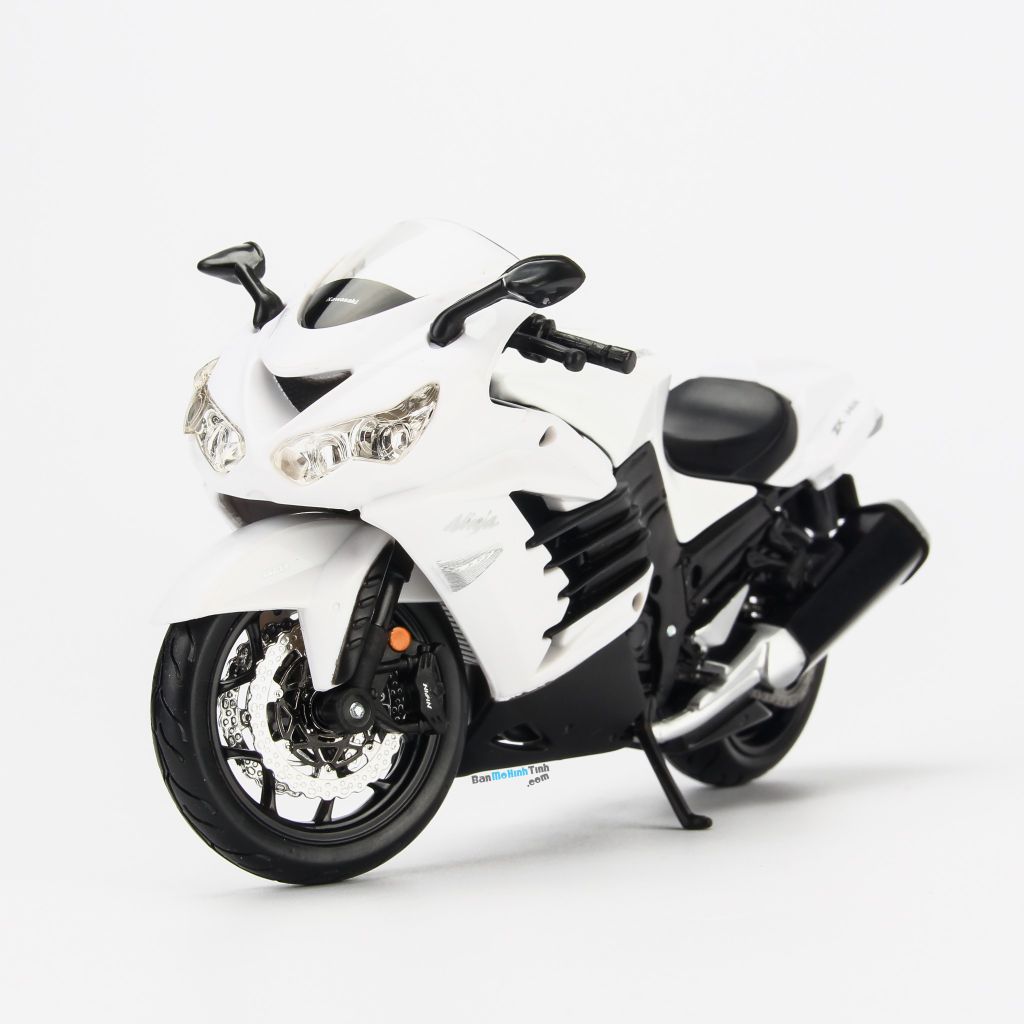 Mô hình xe mô tô Kawasaki Ninja ZX-14R 1:12 Maisto White