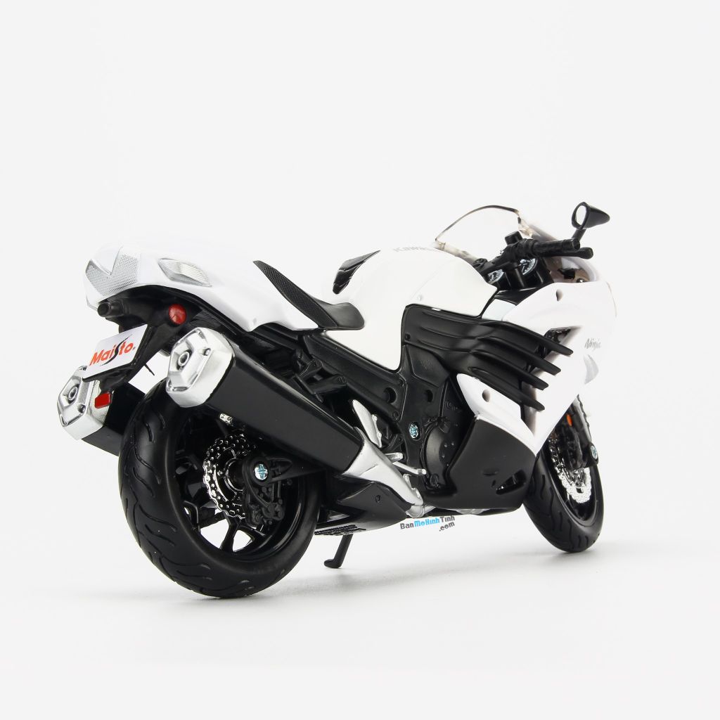 Mô hình xe mô tô Kawasaki Ninja ZX-14R 1:12 Maisto White