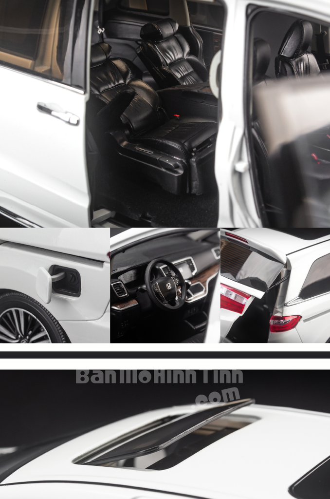 Mô hình xe mpv Honda Odyssey Sport Hybrid 1:18 Paudi White