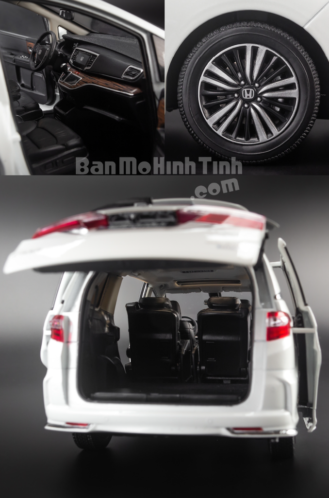 Mô hình xe mpv Honda Odyssey Sport Hybrid 1:18 Paudi White