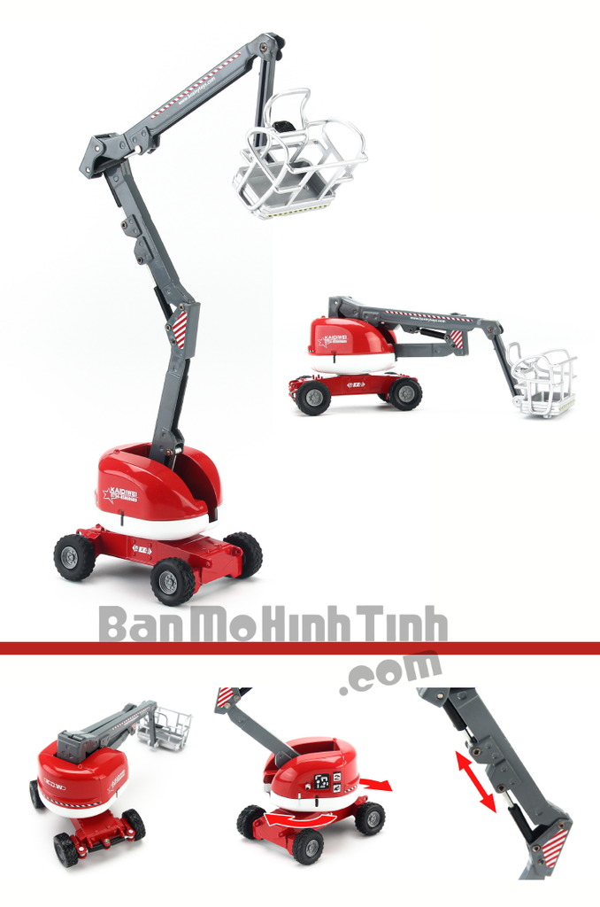 Mô hình Xe Nâng Người Red 1:50 KDW