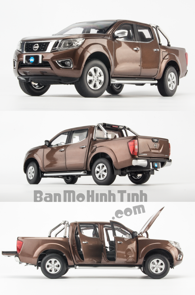 mô hình xe bán tải nissan navara 1:18 paudi brown