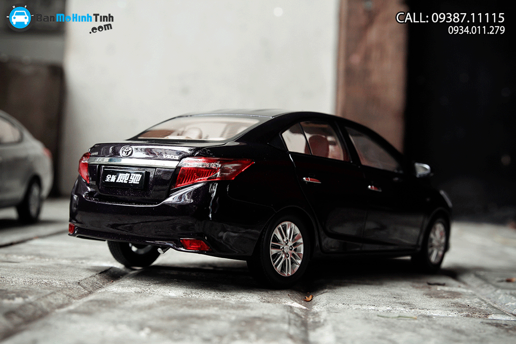 Mô hình xe Toyota Vios 2014 Onedirection Dark Purple 1:18 Paudi