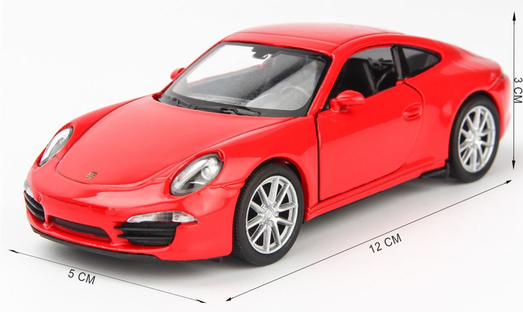 Mô hình xe Porsche 911 Carrera S 1:36 Welly Red