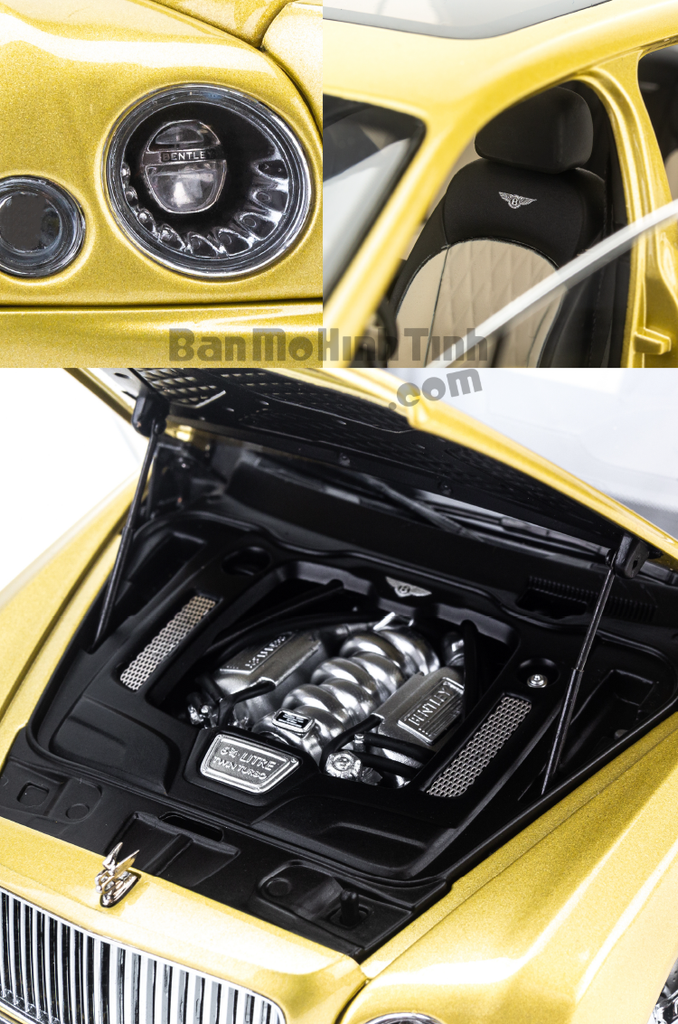 Mô hình xe sang Bentley Mulsanne 1:18 Almost Real Yellow