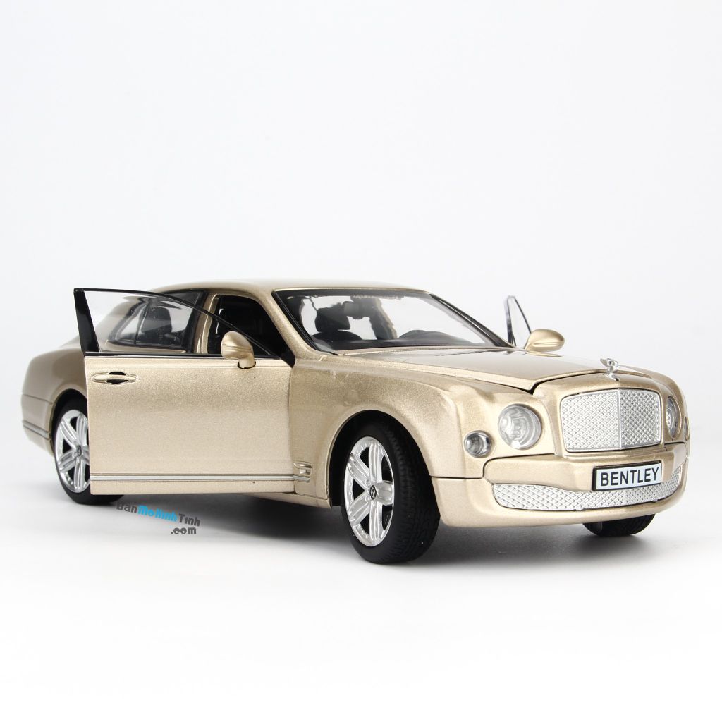 Mô hình xe sang Bentley Mulsanne 1:24 Doublehorse Gold