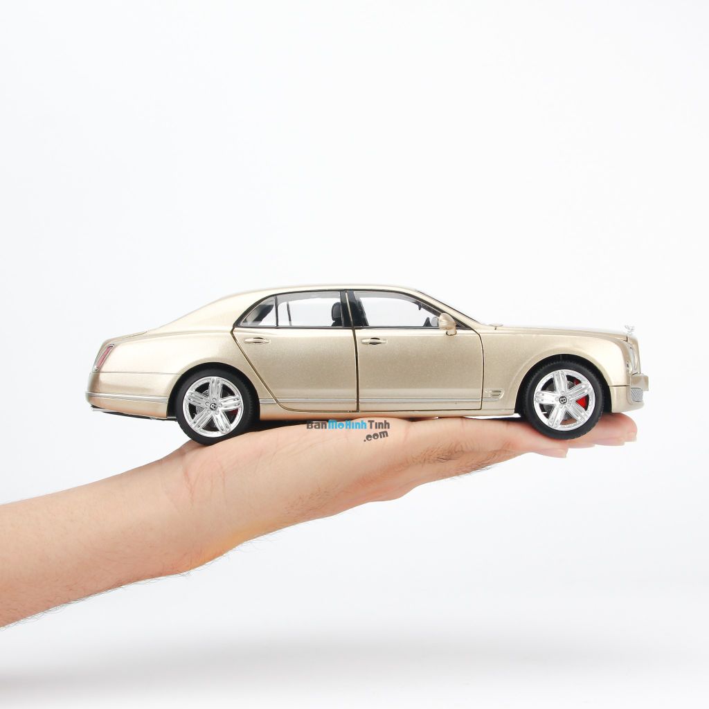 Mô hình xe sang Bentley Mulsanne 1:24 Doublehorse Gold