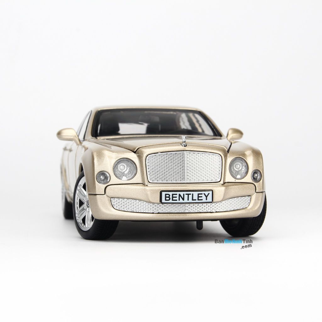 Mô hình xe sang Bentley Mulsanne 1:24 Doublehorse Gold