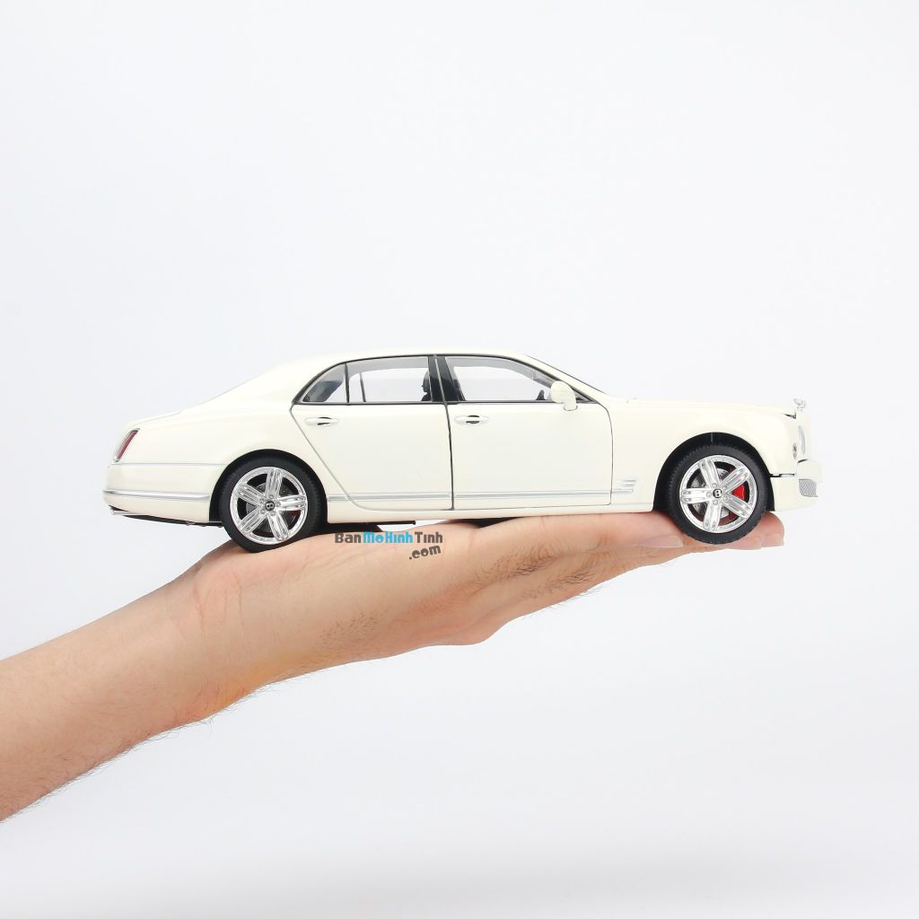 Mô hình xe sang Bentley Mulsanne 1:24 Doublehorse White