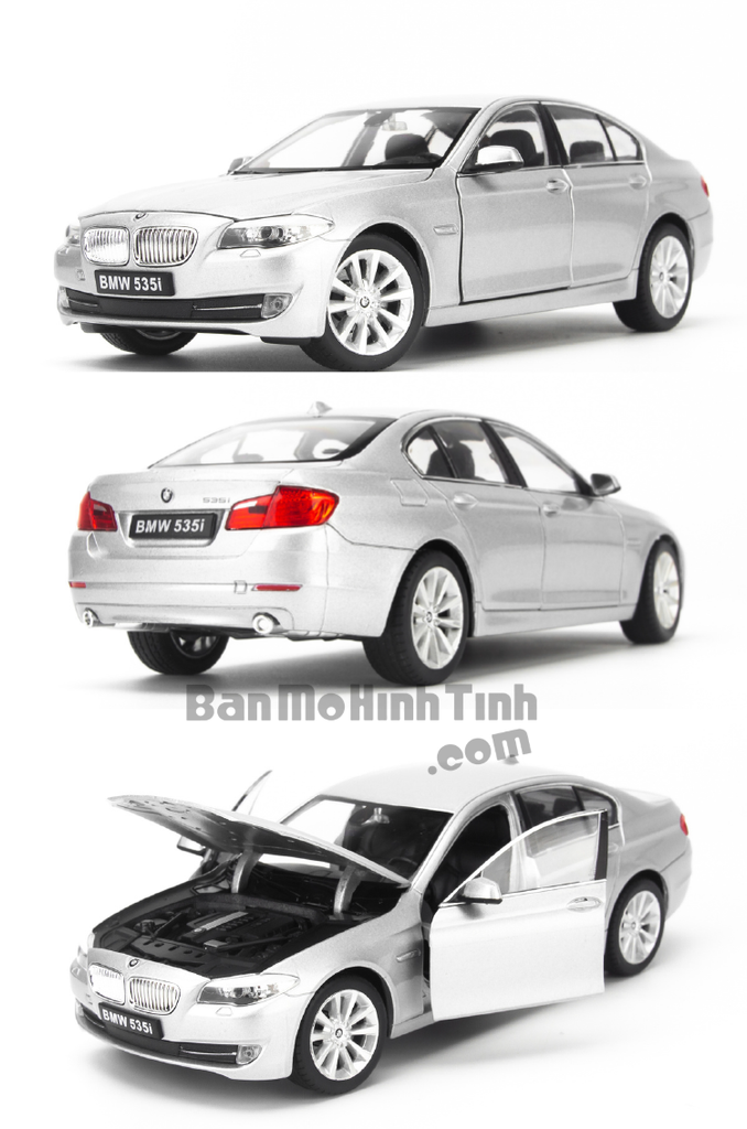 Mô hình xe sang BMW 535i 1:24 Welly Silver