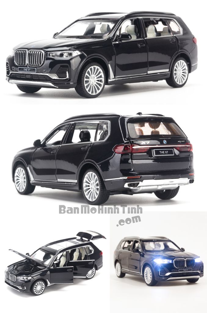 Mô hình xe BMW X7 1:32 Uni Black