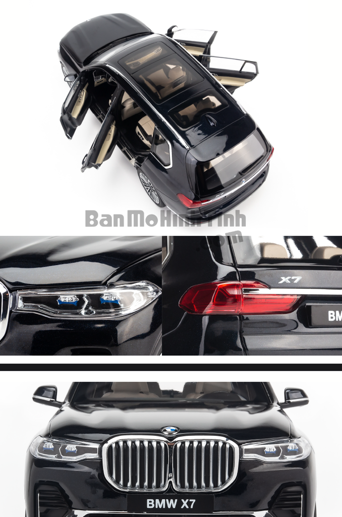 Mô hình xe suv BMW X7 G07 2019 1:18 Kyosho Black